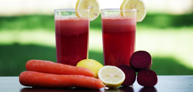 فوائد عصير الشمندر والجزر