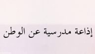 كلمة عن الوطن للإذاعة المدرسية