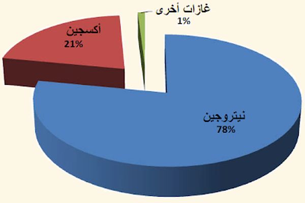 أنواع الغازات في الهواء