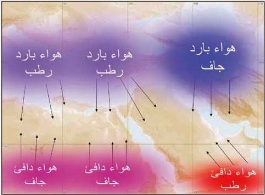 خصائص الكتل الهوائية