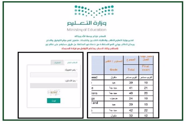 موعد نتائج الفصل الدراسي الأول في نظام نور 1444