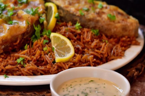 طريقة عمل رز الصيادية البني