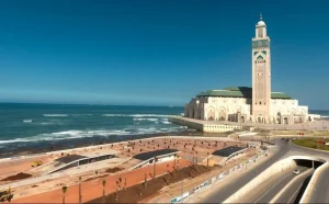موقع مسجد الحسن الثاني
