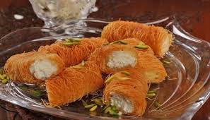 كنافة صوابع بالكريمه