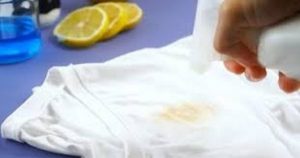 ما هي المادة التي تزيل البقع من الملابس؟